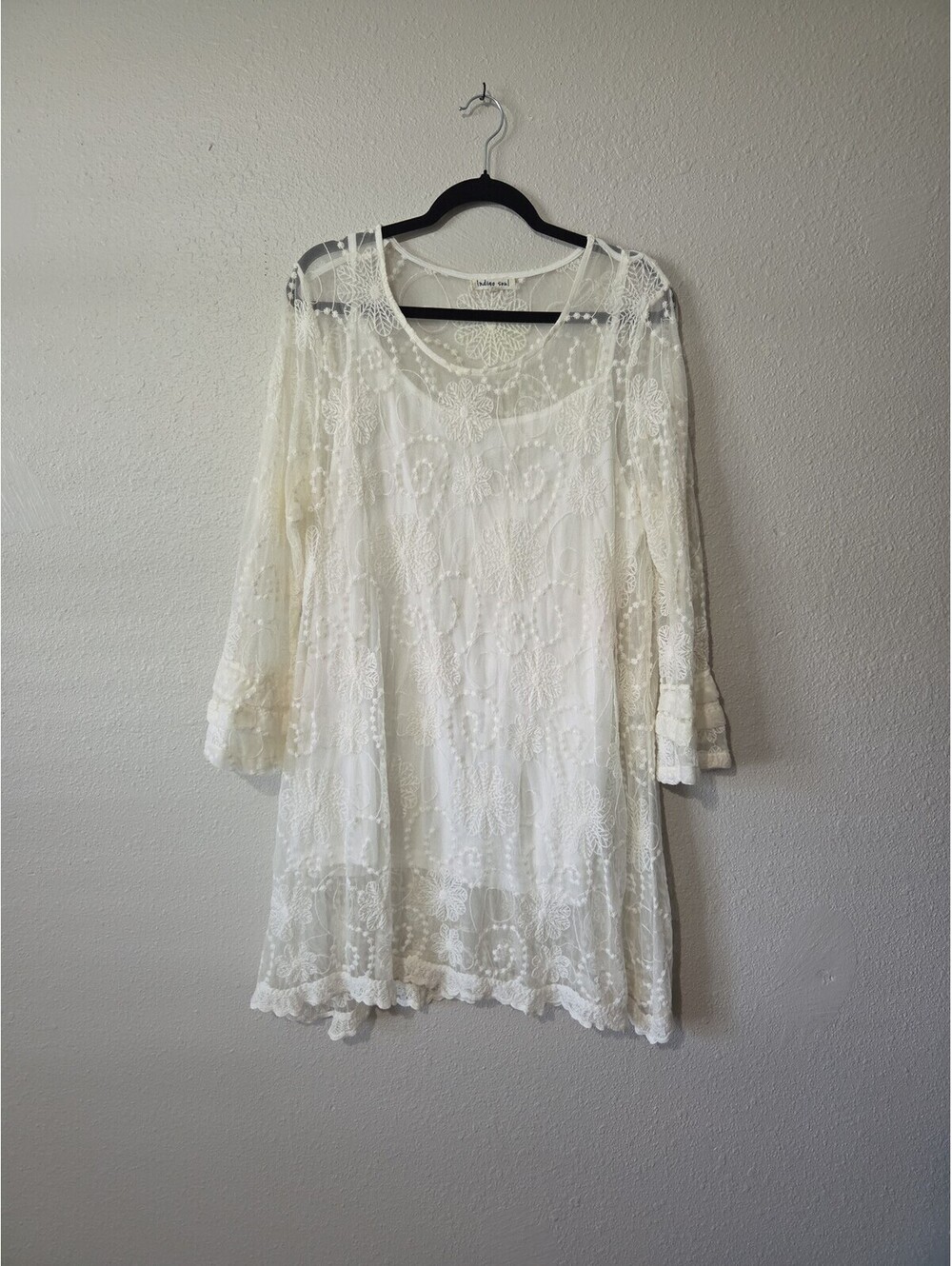 Indigo Soul Women's White Lace dress